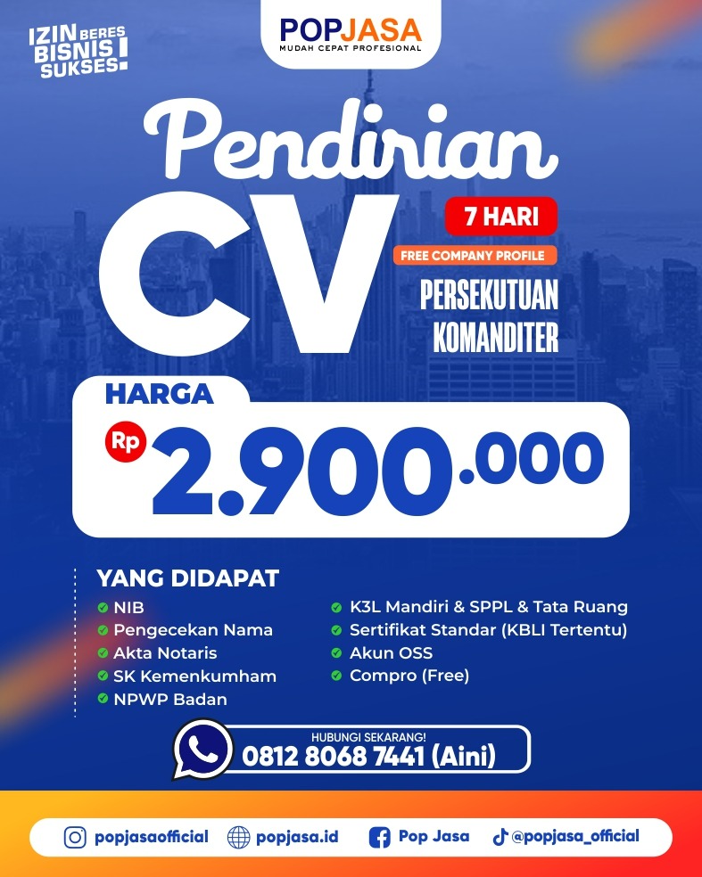jasa pendirian CV