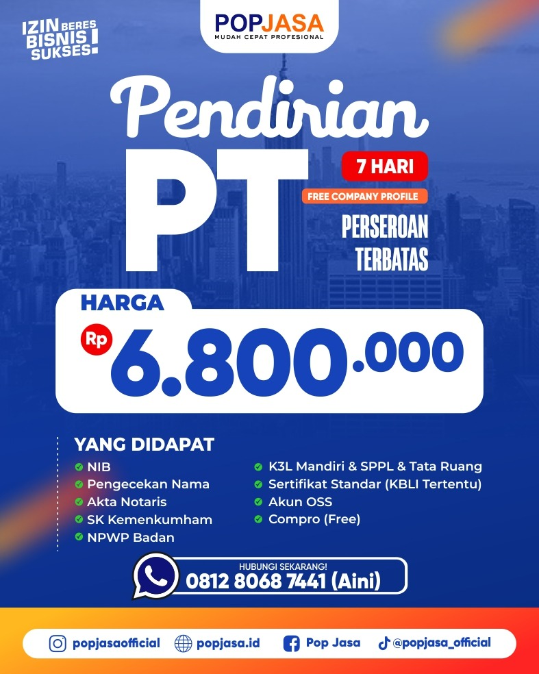 Jasa pembuatan PT