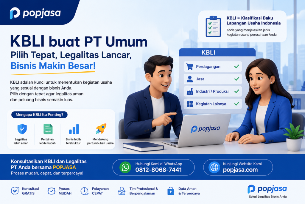KBLI UNTUK PT UMUM